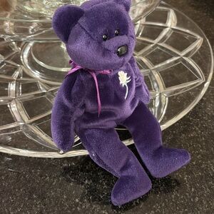 Ty Beanie Baby "Princess" bear, commemorating Princess Diana.